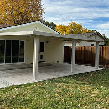 Covered Patio In Backyard