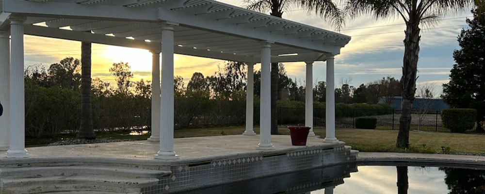 Covered Patio Next To Pool
